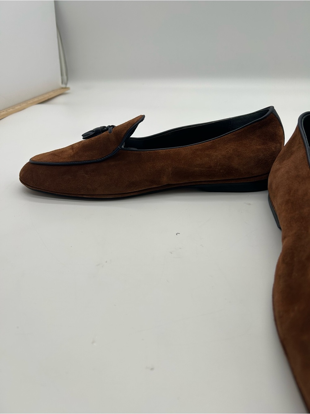 Rubinacci Napoli Todd Snyder Marphy Suede Tassel Loafers 10.5 - Picture 4 of 8